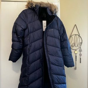 Marmot womens Montreaux coat. Navy blue size large.